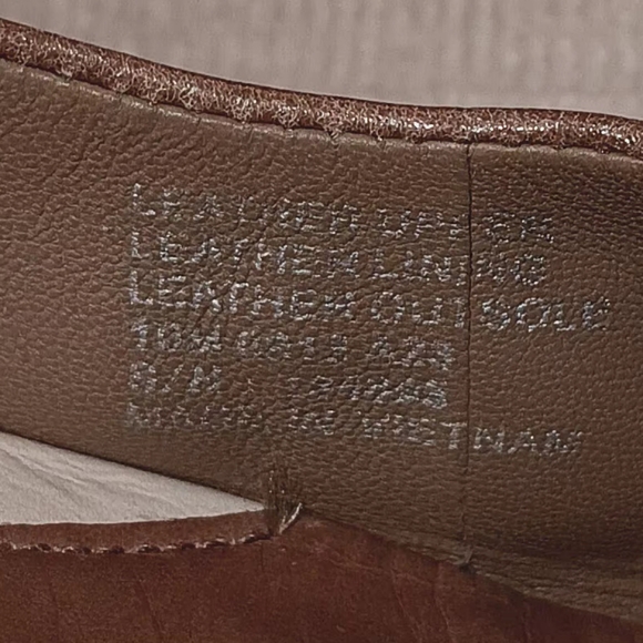 Tory Burch Almon Color Leather Flats with Metallic Logo Size 10 - Picture 10 of 12